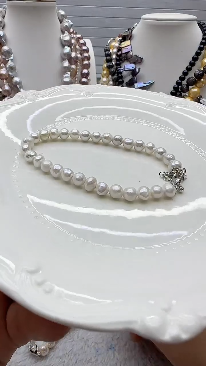 淡水珍珠未镶嵌套链2