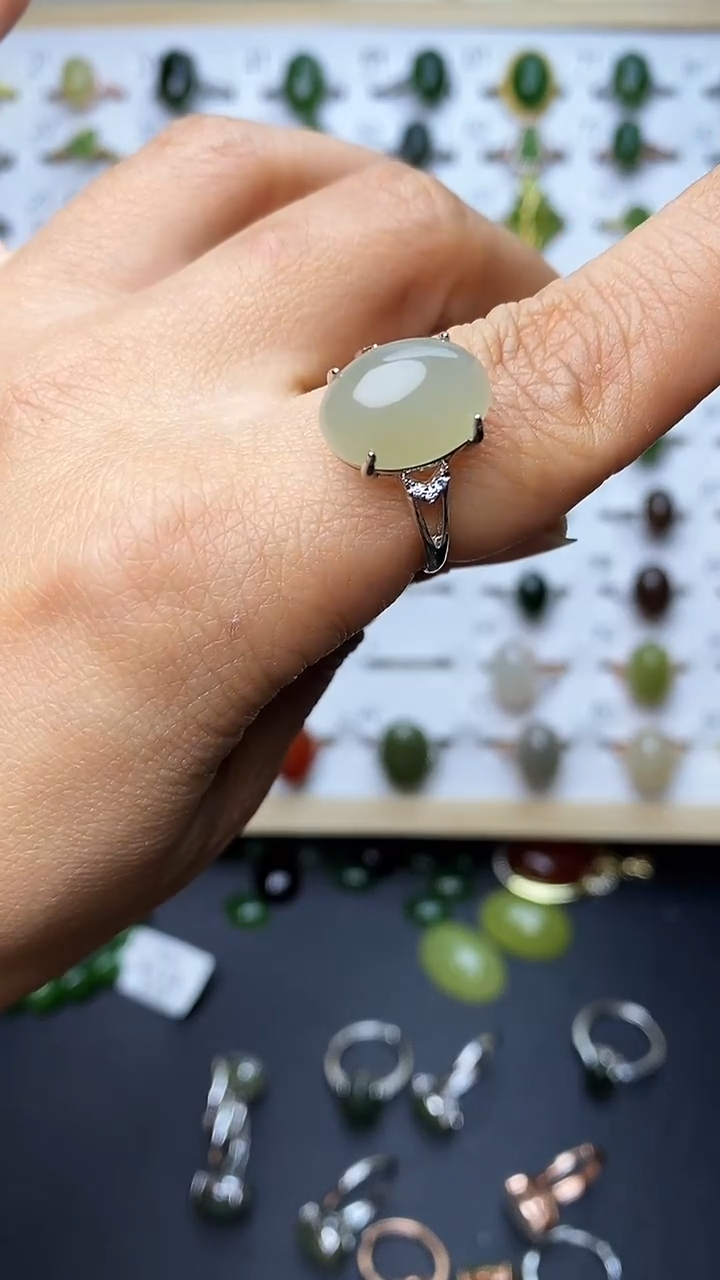 【闪购商品】和田玉戒指未镶嵌1