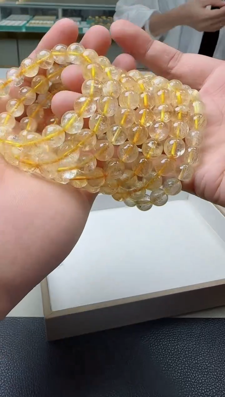 水晶珠宝半成品未镶嵌手串