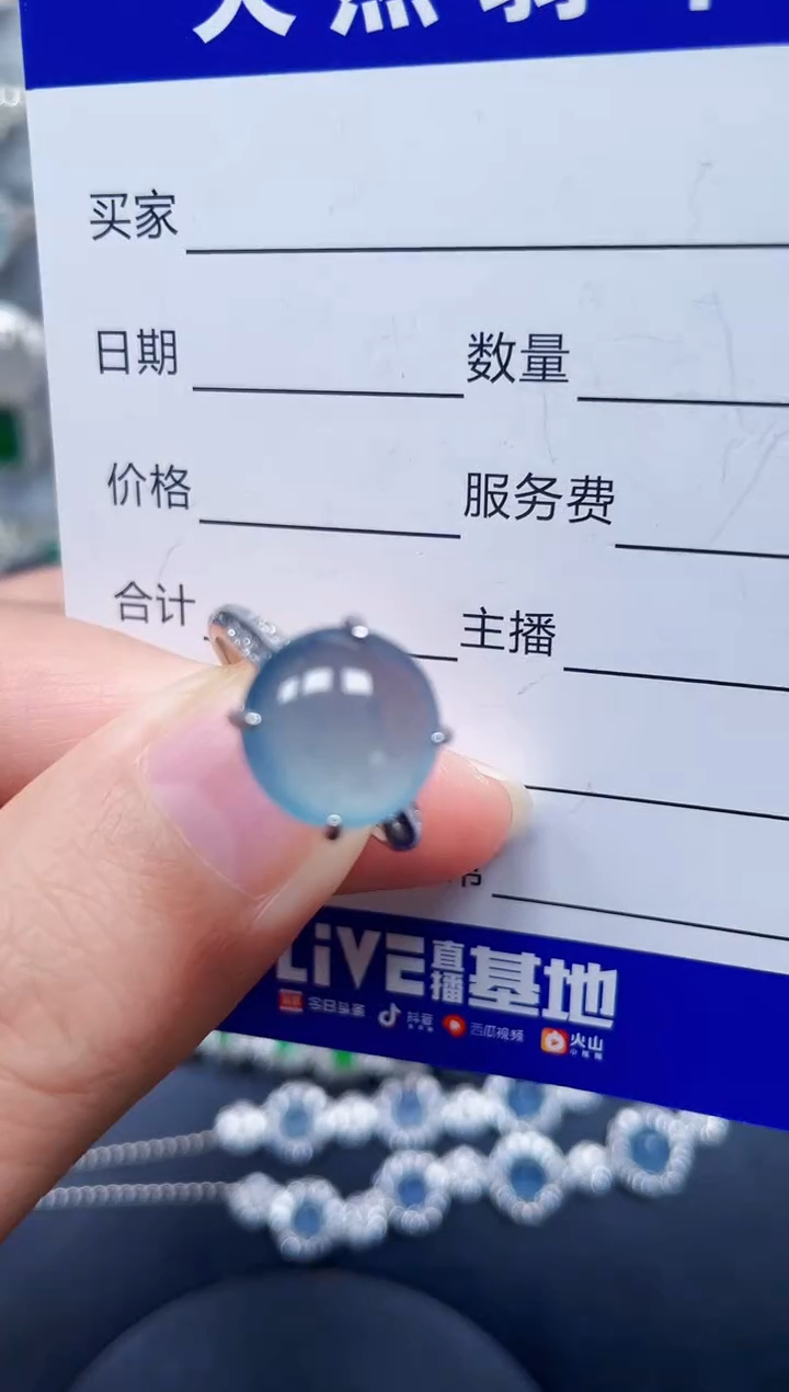 银S925镶嵌翡翠耳饰264