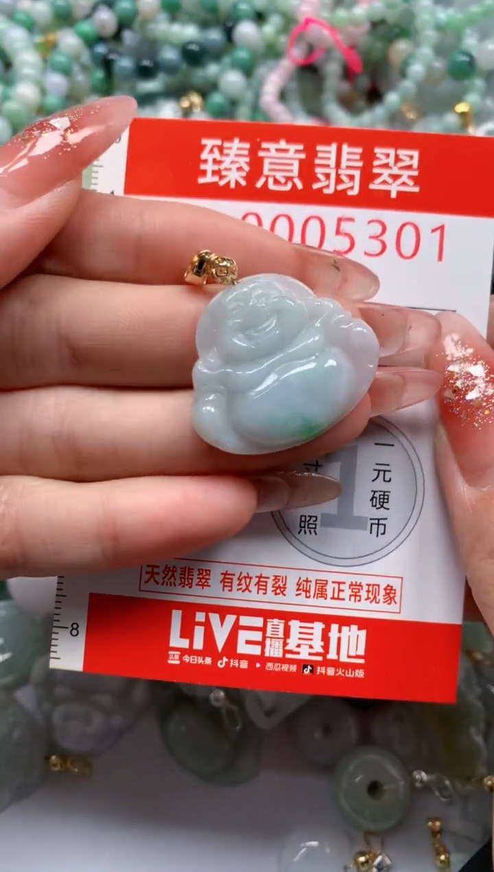 翡翠未镶嵌吊坠(不含链)5301