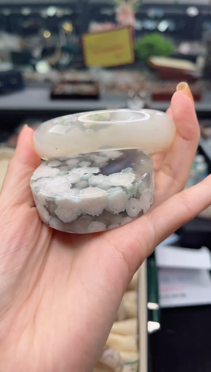 【闪购商品】石英质玉手镯未镶嵌60圈口（赠品镯心）6682295