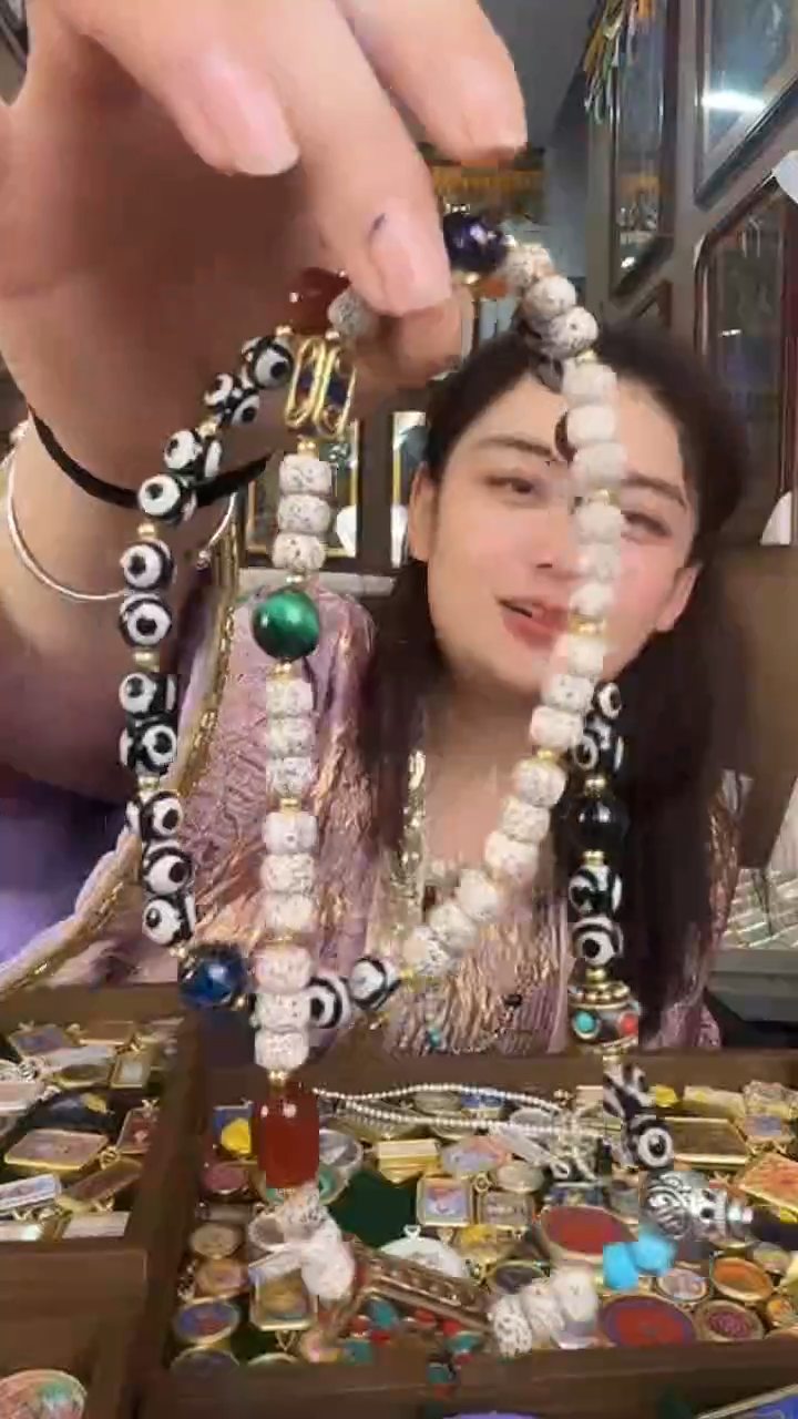 吊坠唐卡链-热贡纯手绘唐卡