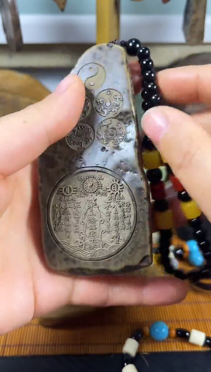 原石雕刻  默认打孔穿绳87