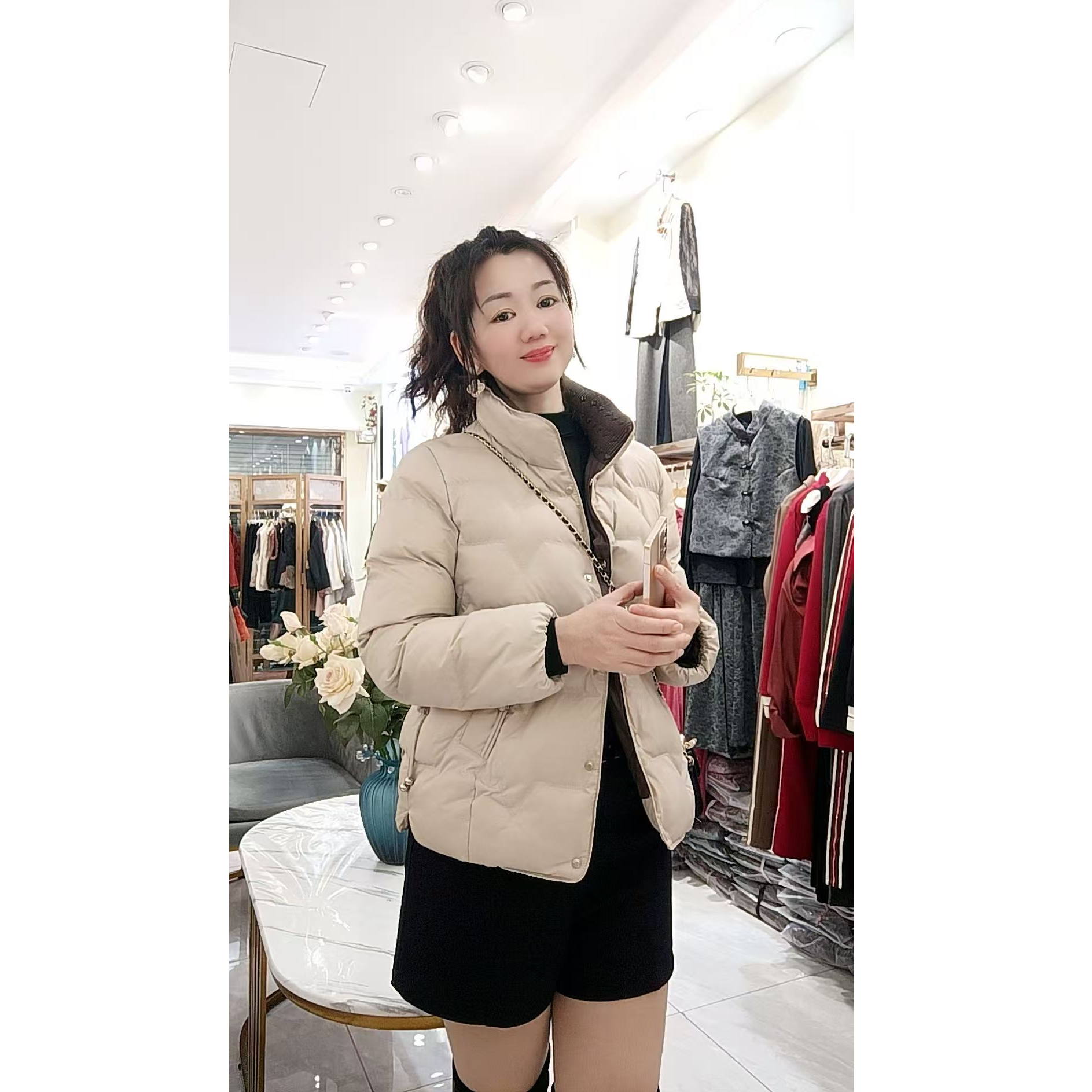 2024新款简单休闲百搭棉服羽绒服