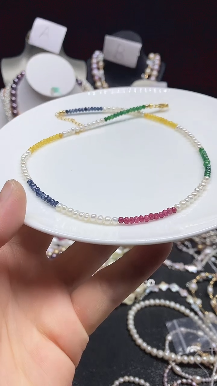 淡水珍珠未镶嵌颈饰多人