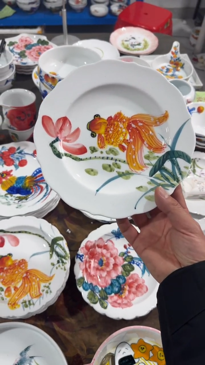 其他景德镇高温瓷（花刺盘）