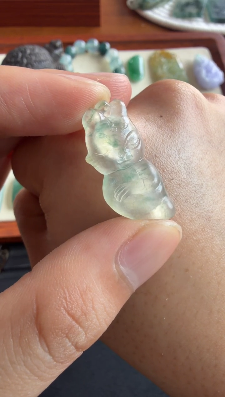 未镶嵌定制翡翠狐狸