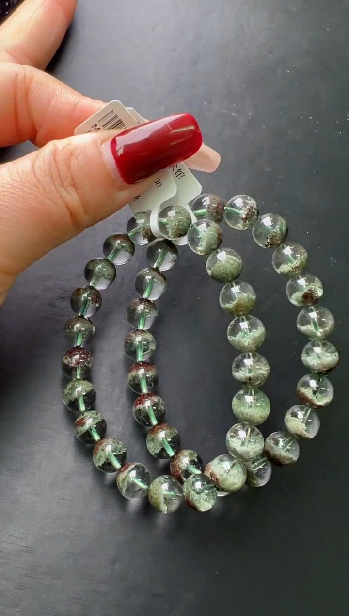 【闪购商品】水晶手串未镶嵌绿幽灵手串9m+多样性发一 M30613