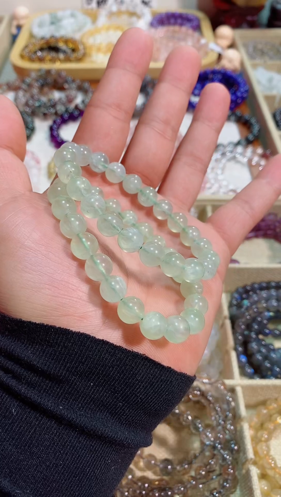 【闪购商品】水晶手链未镶嵌葡萄石9m+ （多样性发其一）