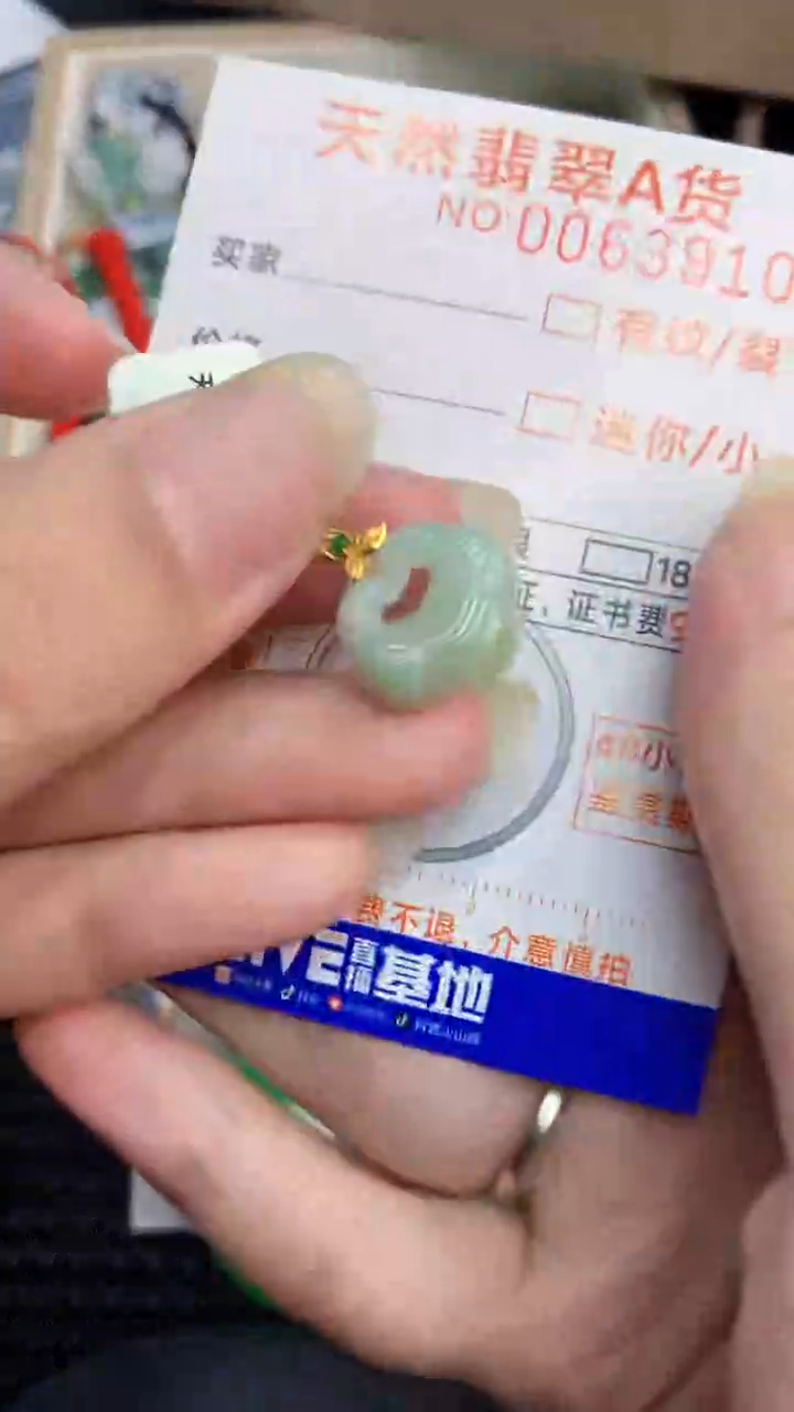 【闪购商品】翡翠颈饰18K金镶嵌           8