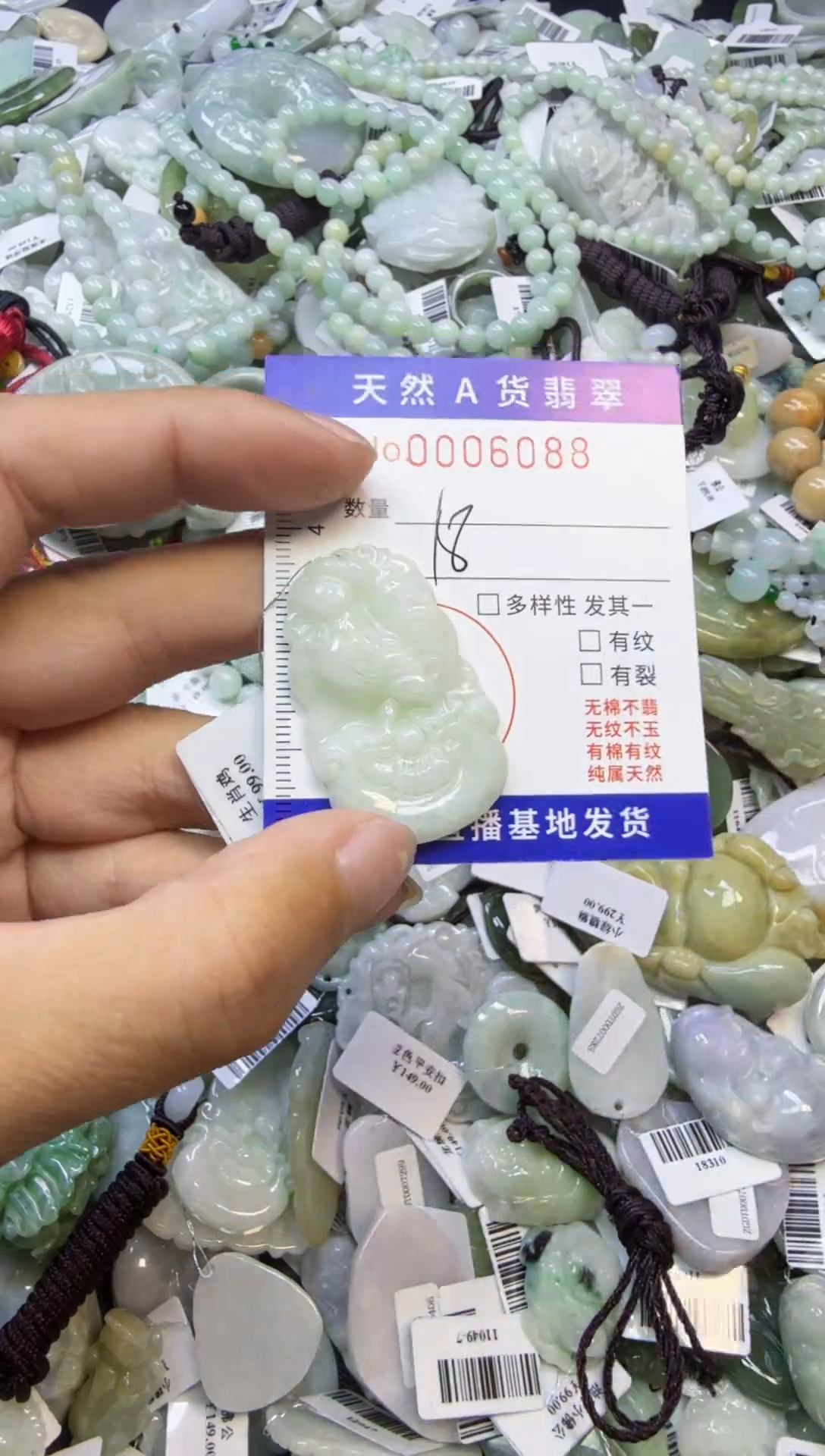 【闪购商品】翡翠颈饰未镶嵌00006088