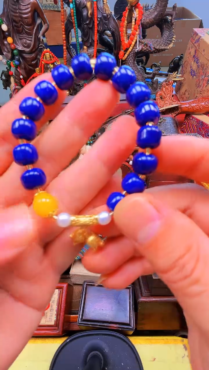 青金石未镶嵌颈饰安哥精品精选链接a21