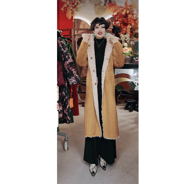 YYY    时尚气质冬季保暖宽松长款外套