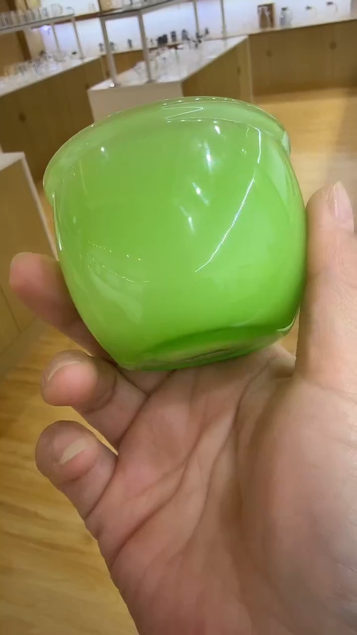 玉见绿玉双玉料主人杯缸杯