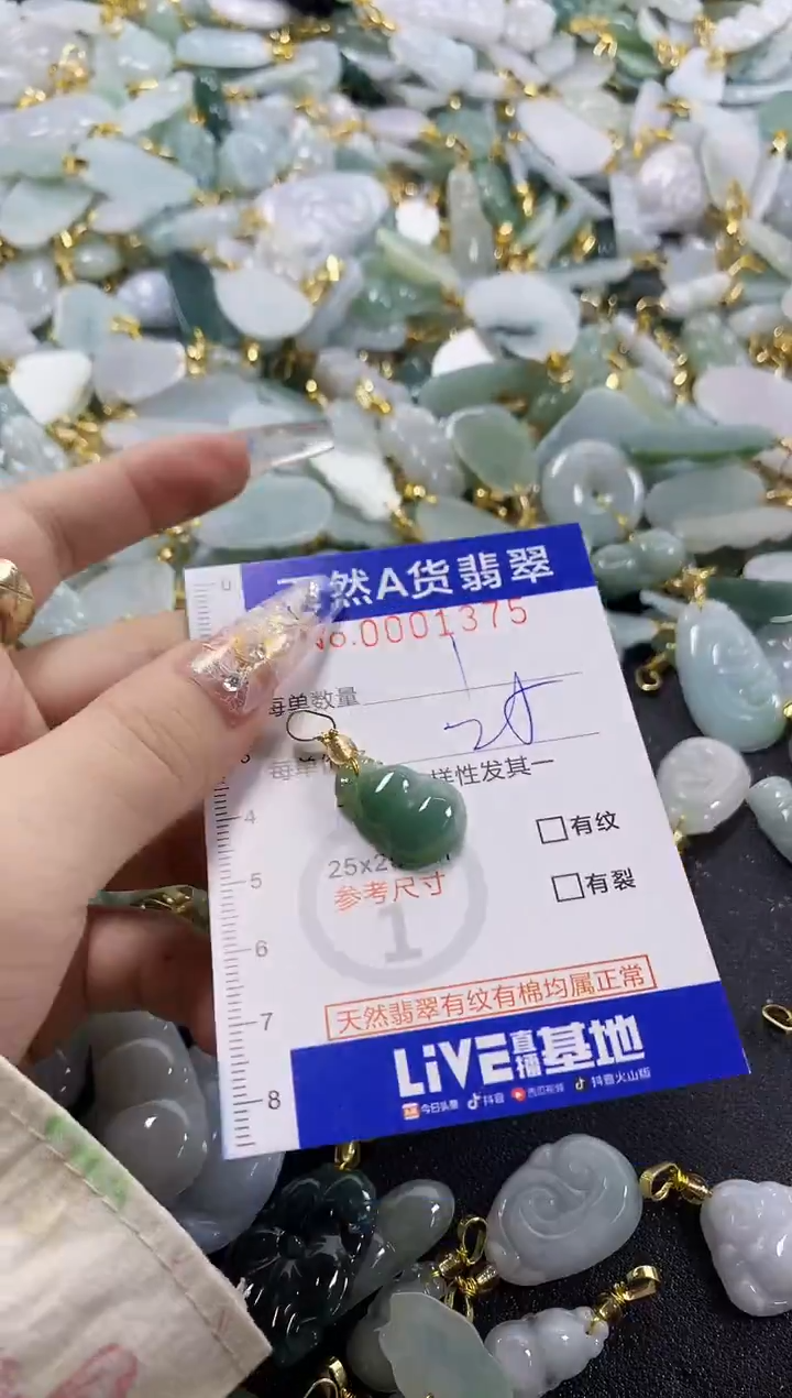 颈饰未镶嵌翡翠天然A货翡翠