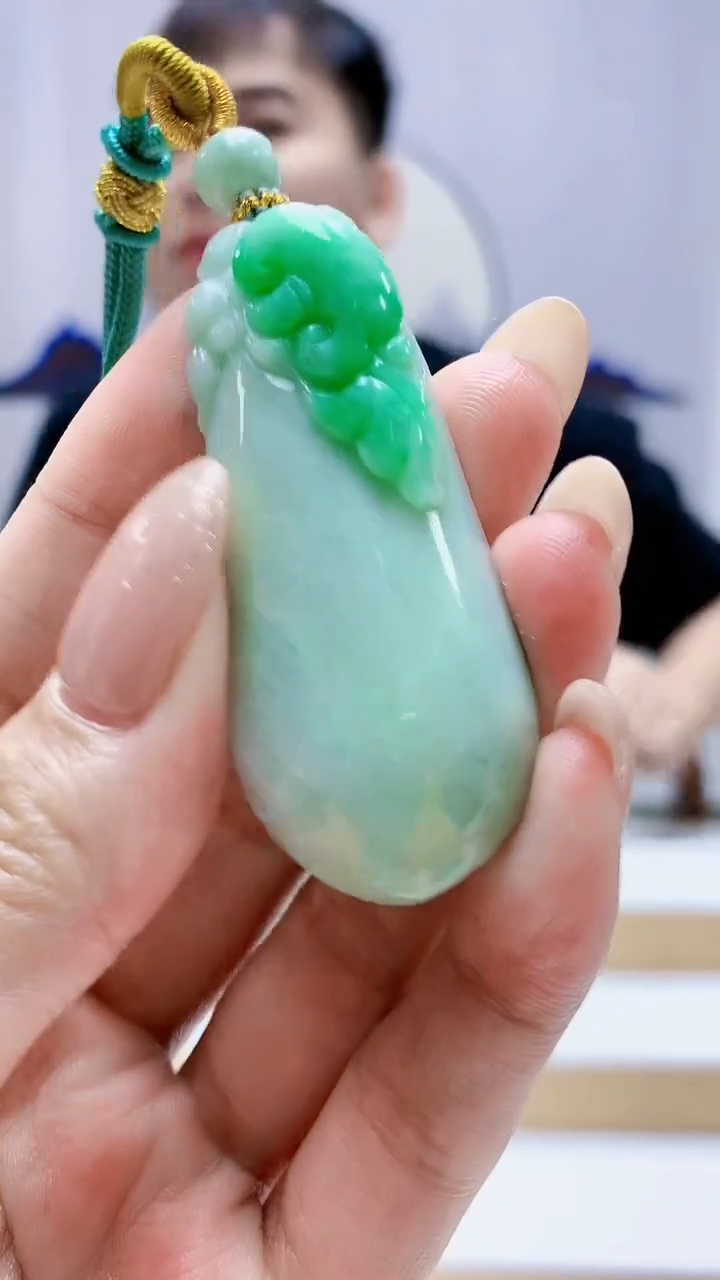 未镶嵌定制翡翠4868MM-毛货挂件48