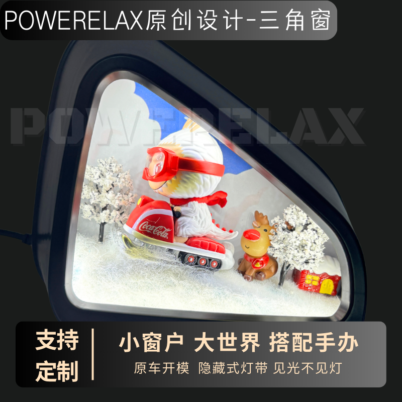 1号小型汽车DIY三角窗（适用于特斯拉精灵小米等手办三角窗定制）