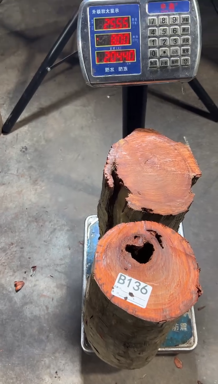 紫檀木类端景台三***r赞比亚血檀非洲紫檀