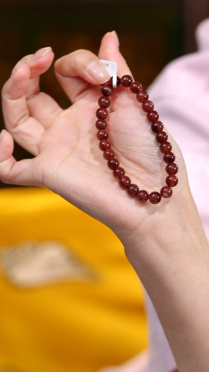 未镶嵌颈饰水晶S53800多样性发一红顺发7mm