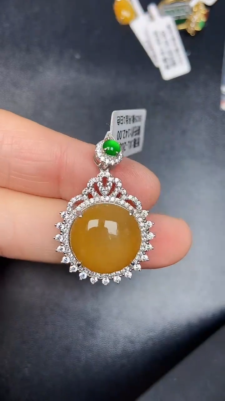 银S925镶嵌戒指翡翠2360