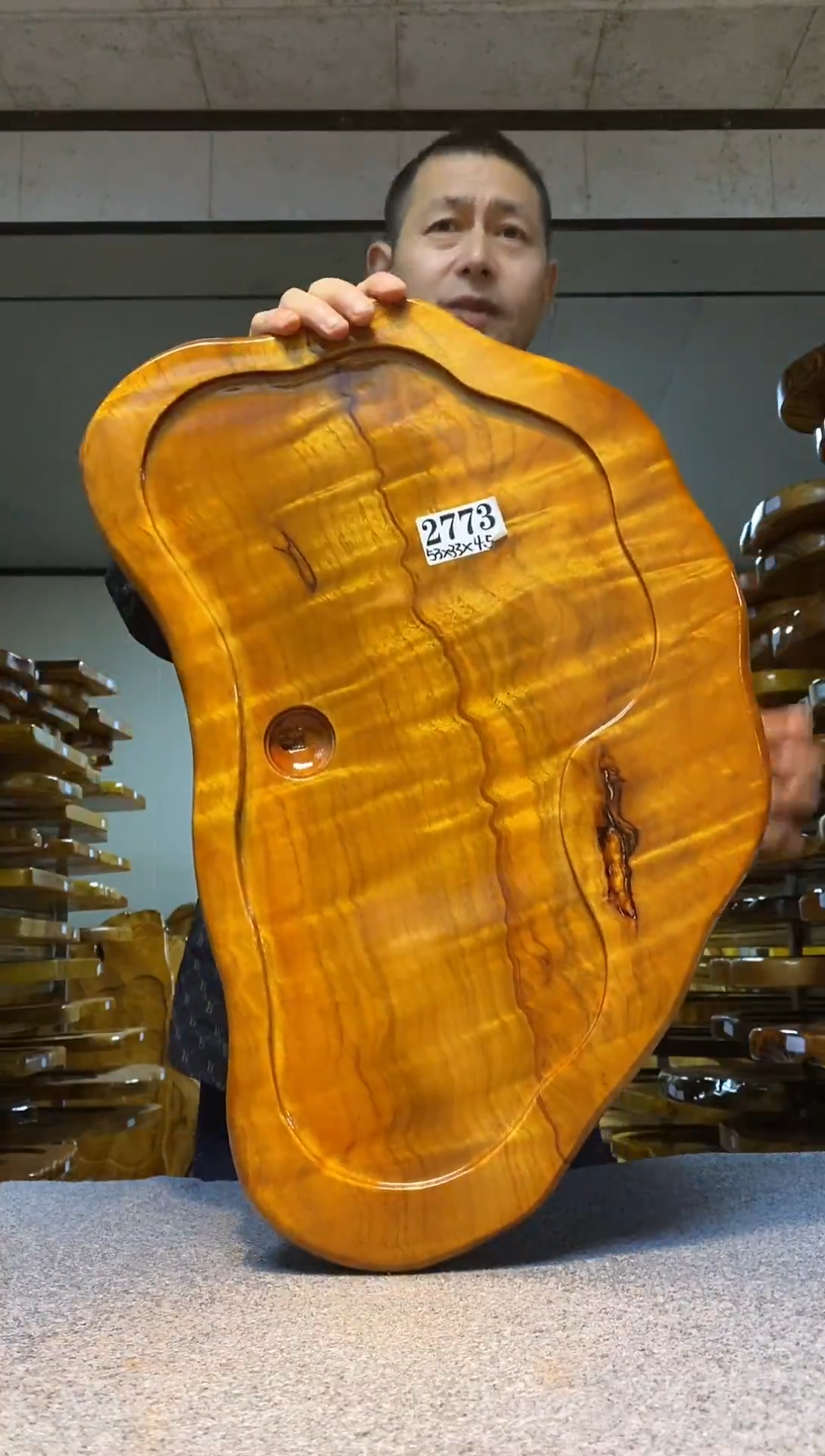 实木原木茶盘 一物一拍(不含配件