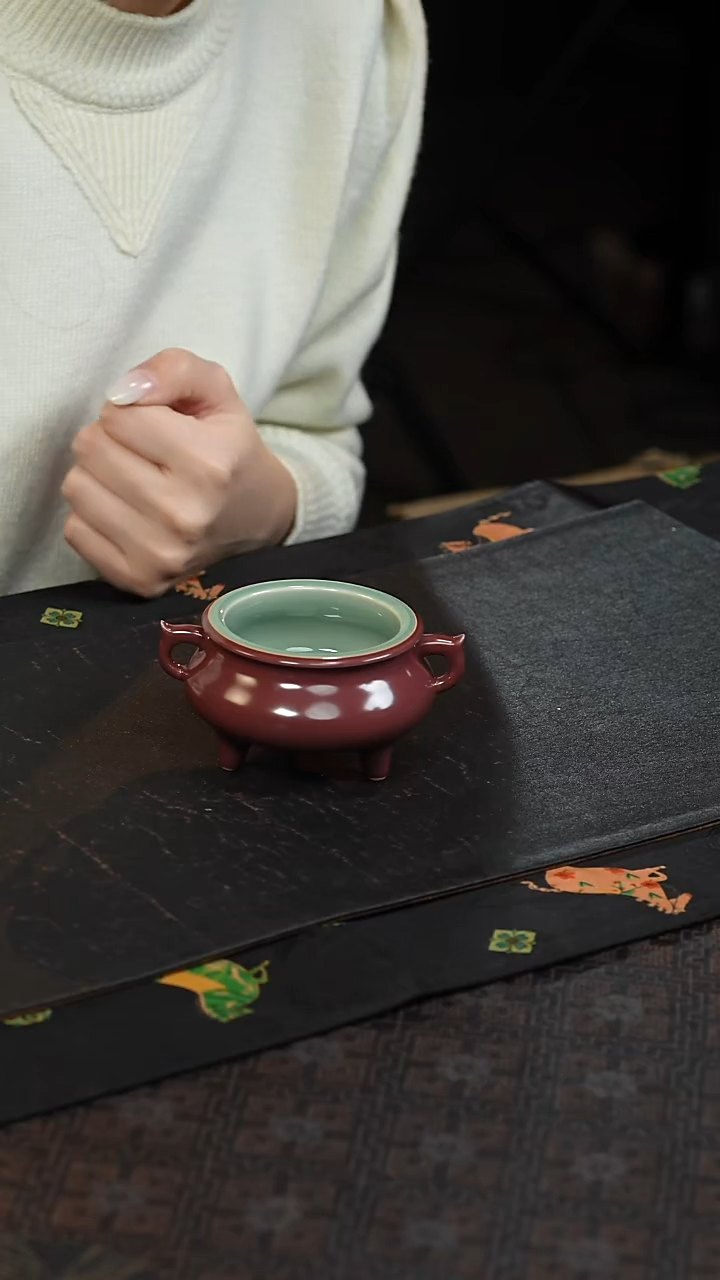 瓷陈慧芳 龙窑 晓色云开 弥耳炉