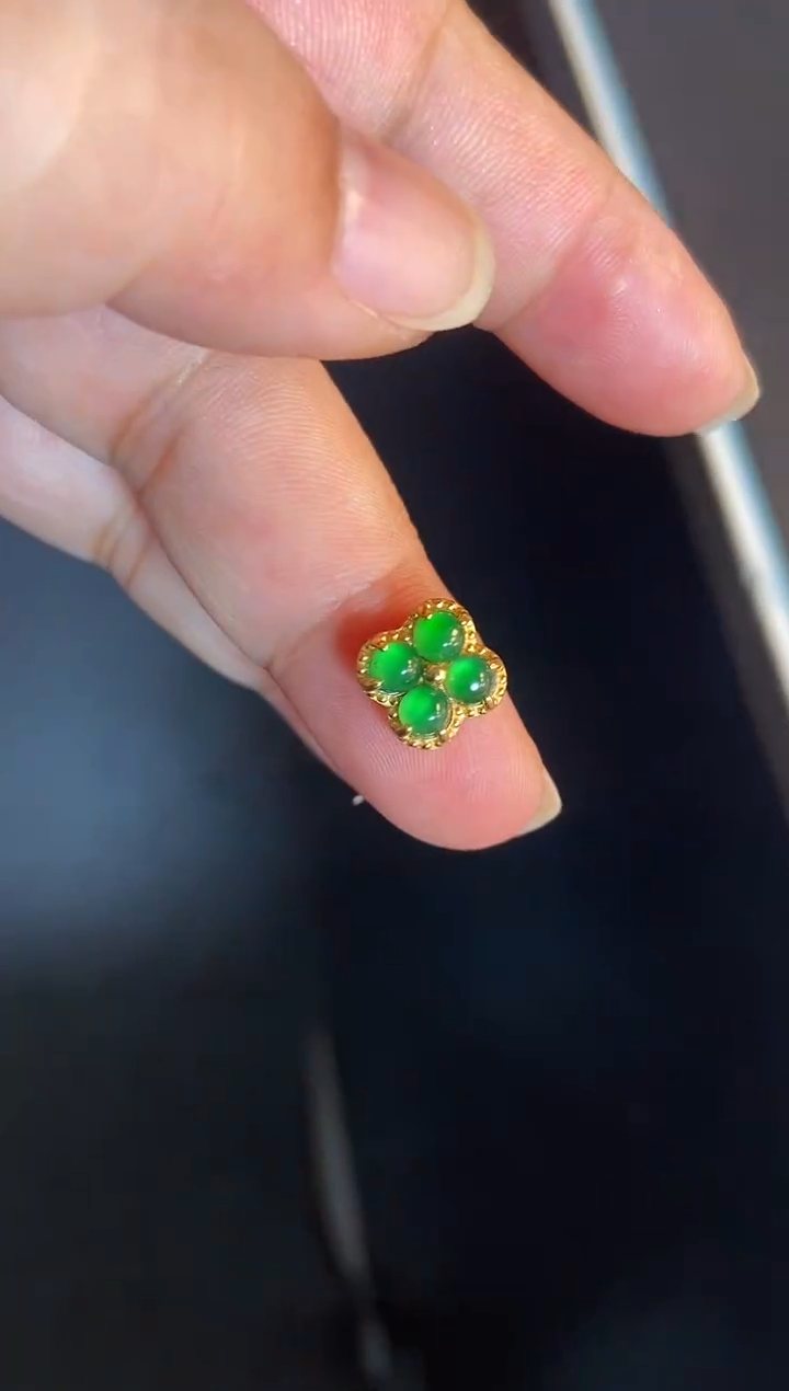 吊坠(不含链)银S925镶嵌翡翠1