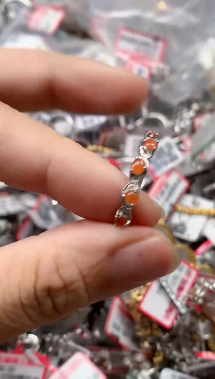 银S925镶嵌戒指翡翠天然A货缅甸翡翠