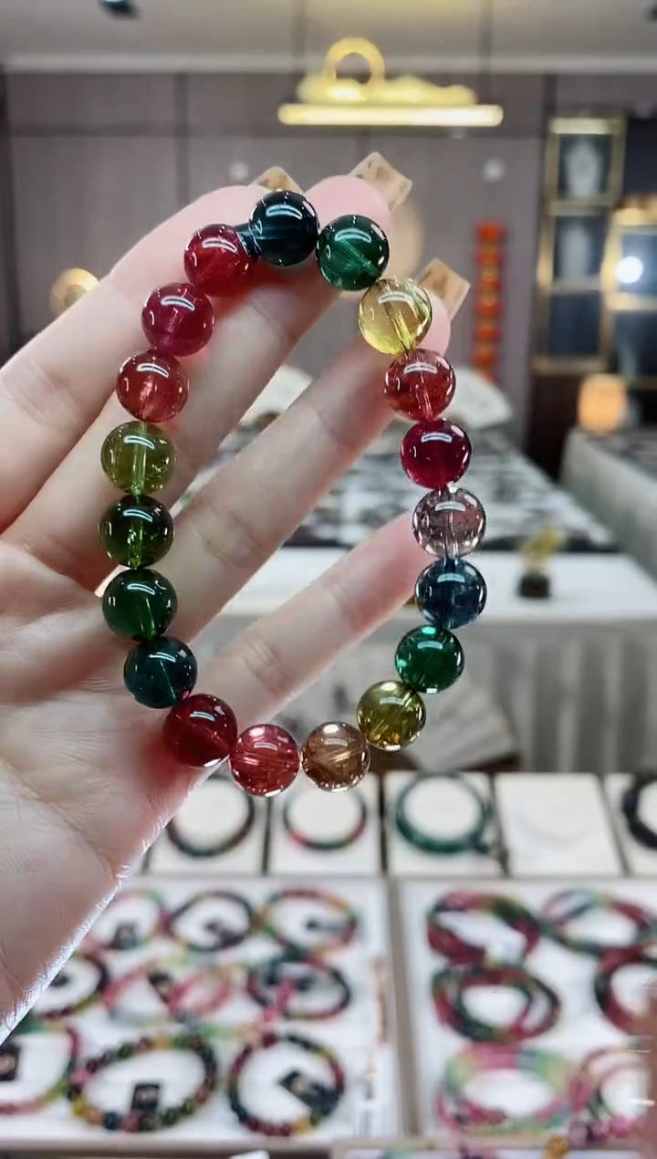 【闪购商品】收藏级单圈手串10mm+未镶嵌碧玺一物一证dan