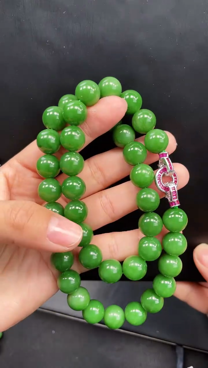 【闪购商品】和田玉项链未镶嵌12MM 多样性发一