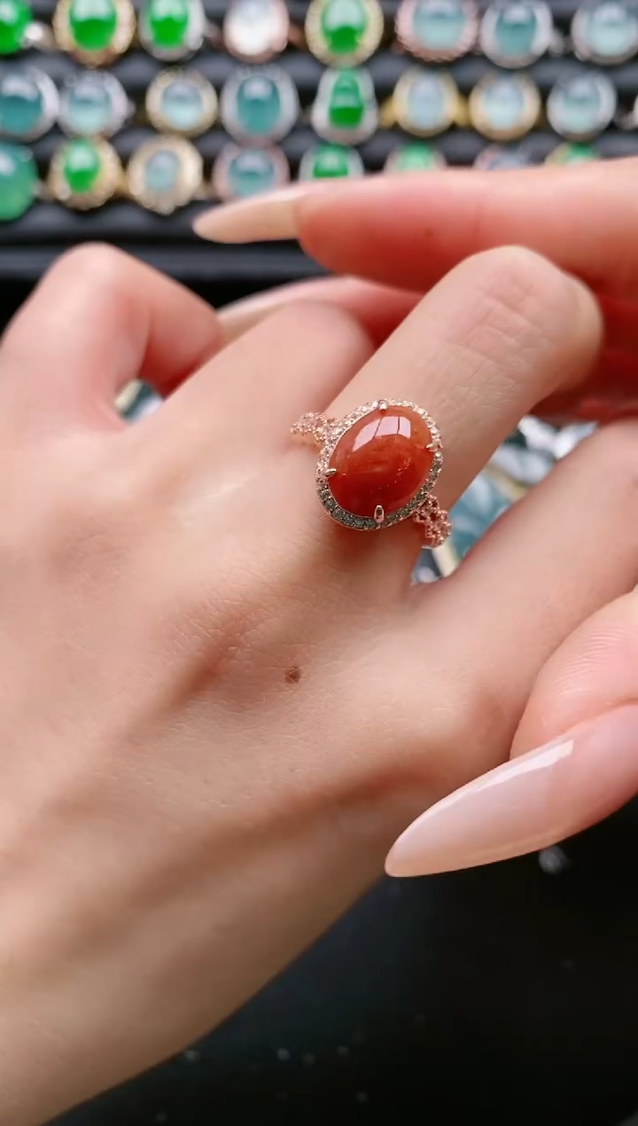 【闪购商品】翡翠戒指银S925镶嵌1111111