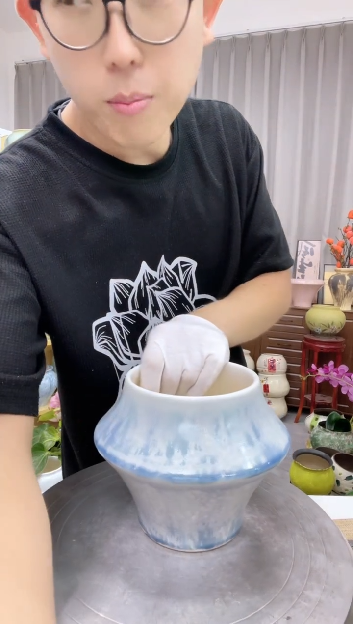 8-3直播间精选高温陶瓷花盆