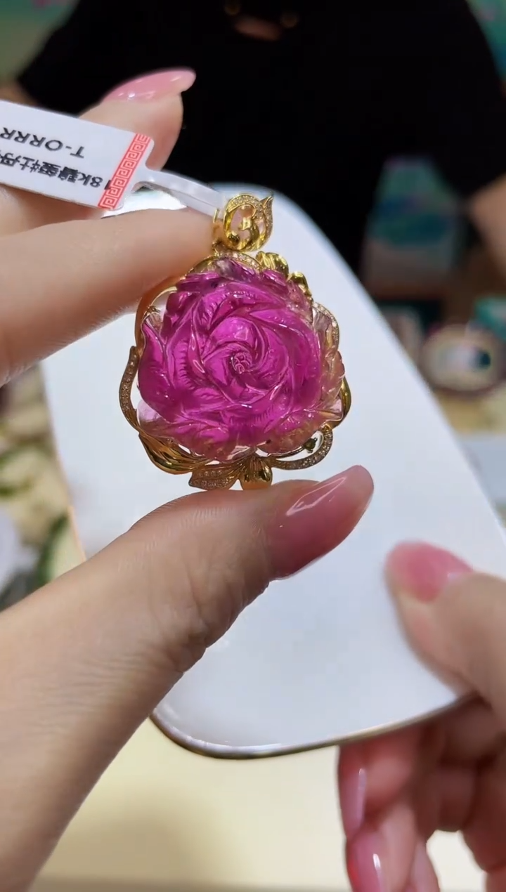 【闪购商品】碧玺颈饰18K金镶嵌@@ZY50119045