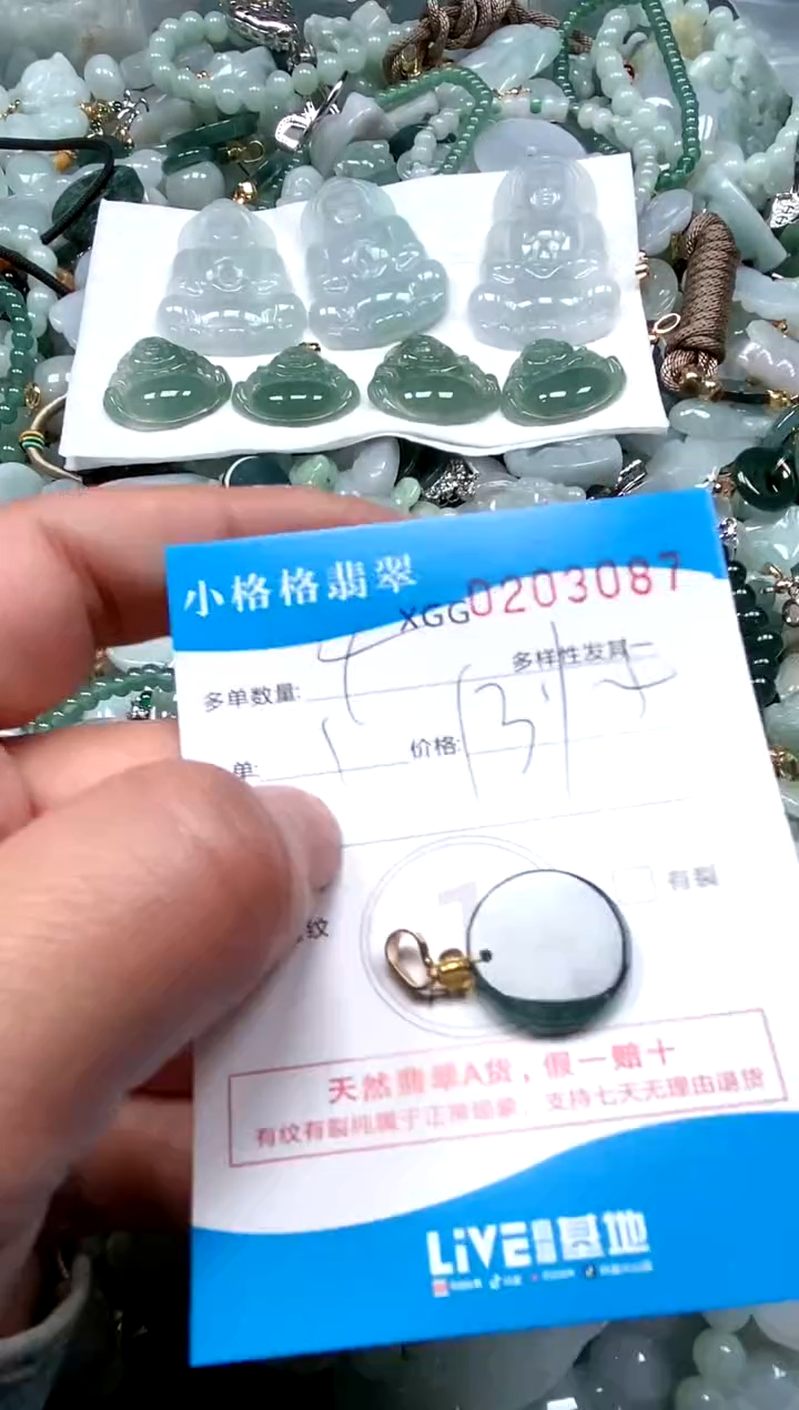 【闪购商品】翡翠颈饰未镶嵌闪购商品0203087多样性