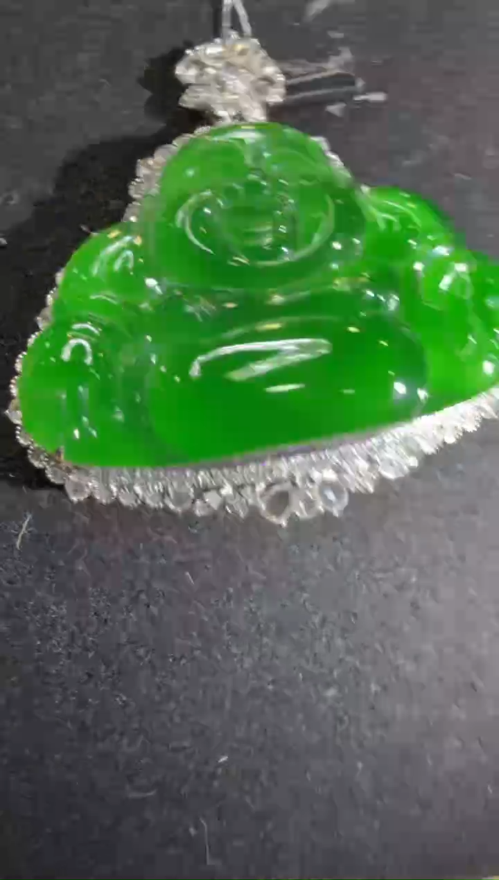 吊坠(不含链)18K金镶嵌翡翠多样性团购发一件