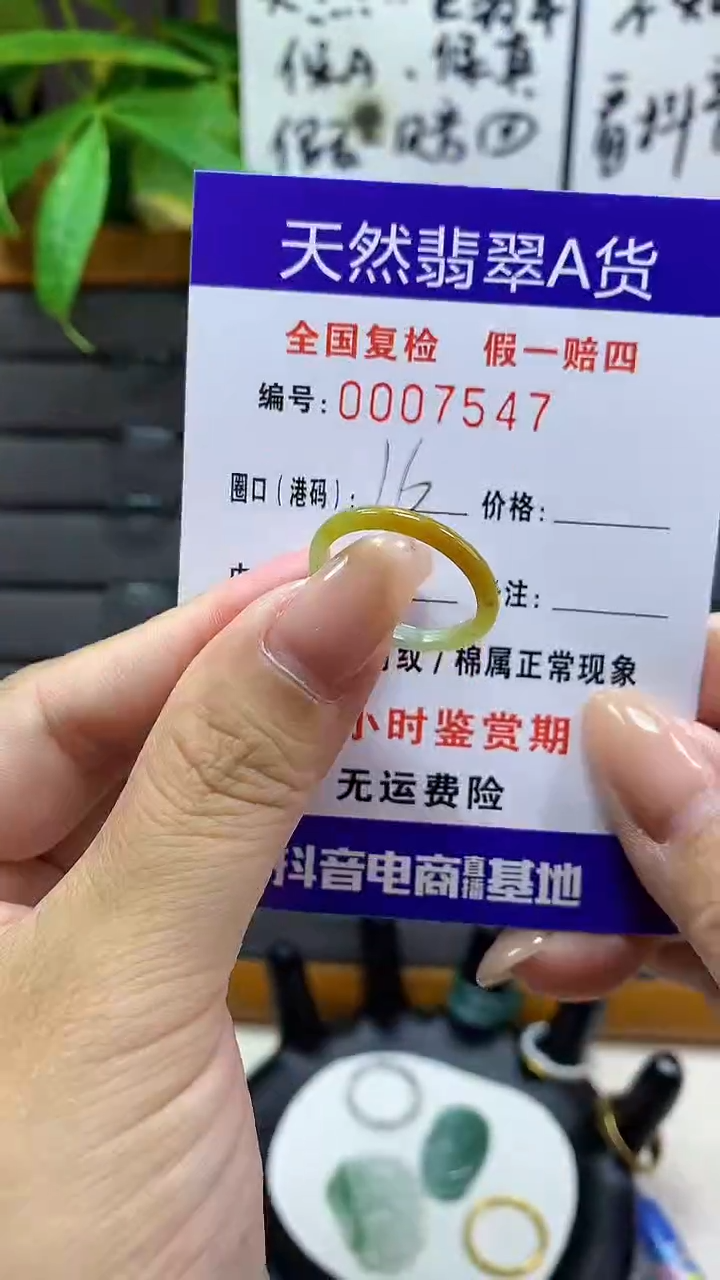 【闪购商品】翡翠戒指未镶嵌       7547