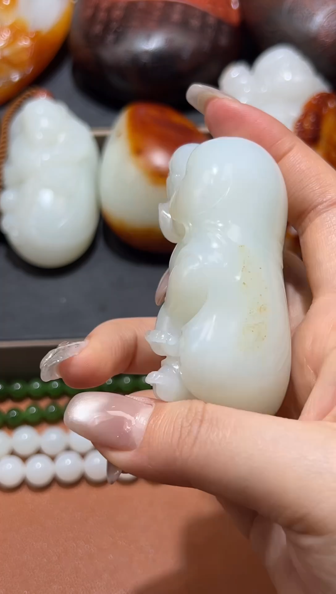 未镶嵌和田玉把件淡*和田玉