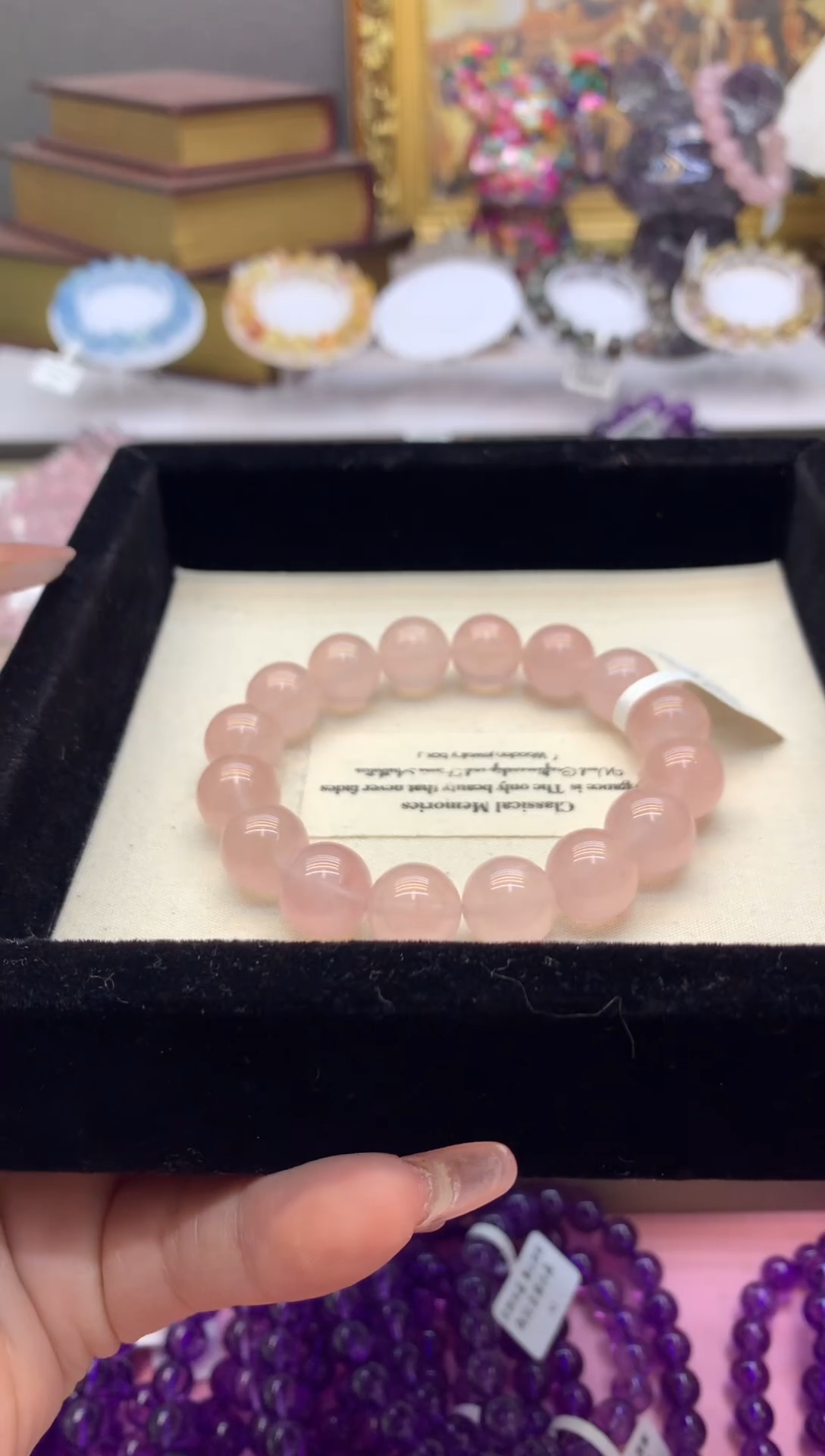 【闪购商品】水晶手串未镶嵌12+西柚马粉