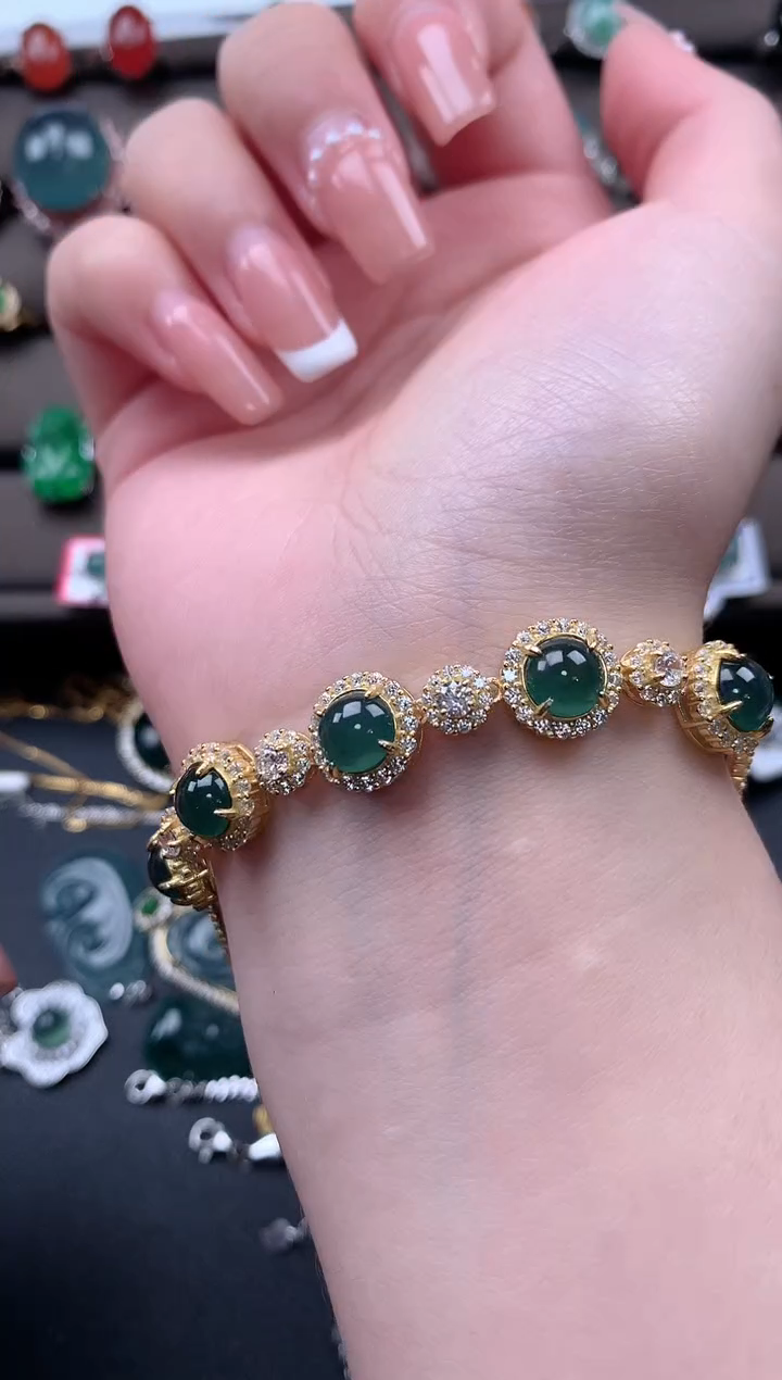 【闪购商品】翡翠戒指银S925镶嵌52141