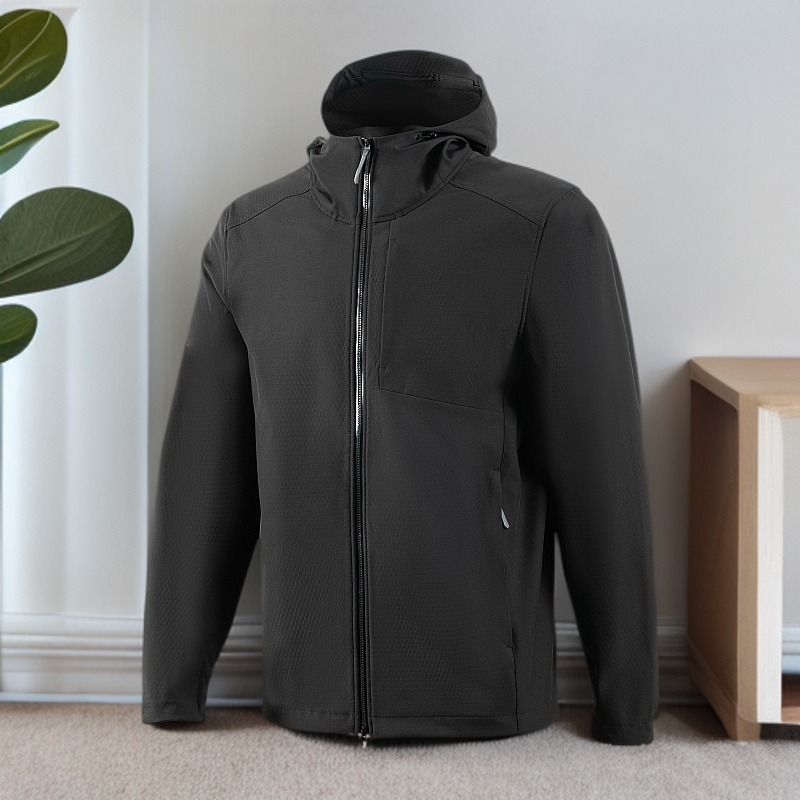 上新！男款户外运动加绒保暖透气软壳外套连帽雅丹风/24-MA2715