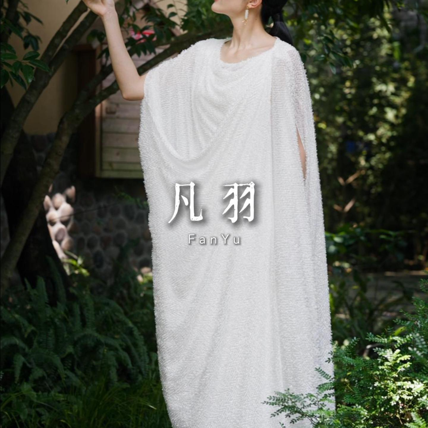 吉祥斋凡羽连衣裙桑蚕丝国风中式连衣裙