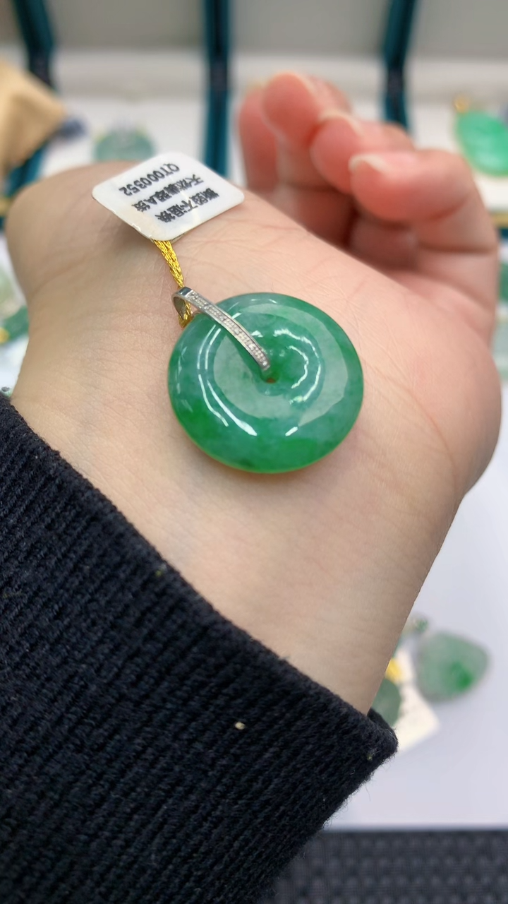 【闪购商品】翡翠颈饰18K金镶嵌            8