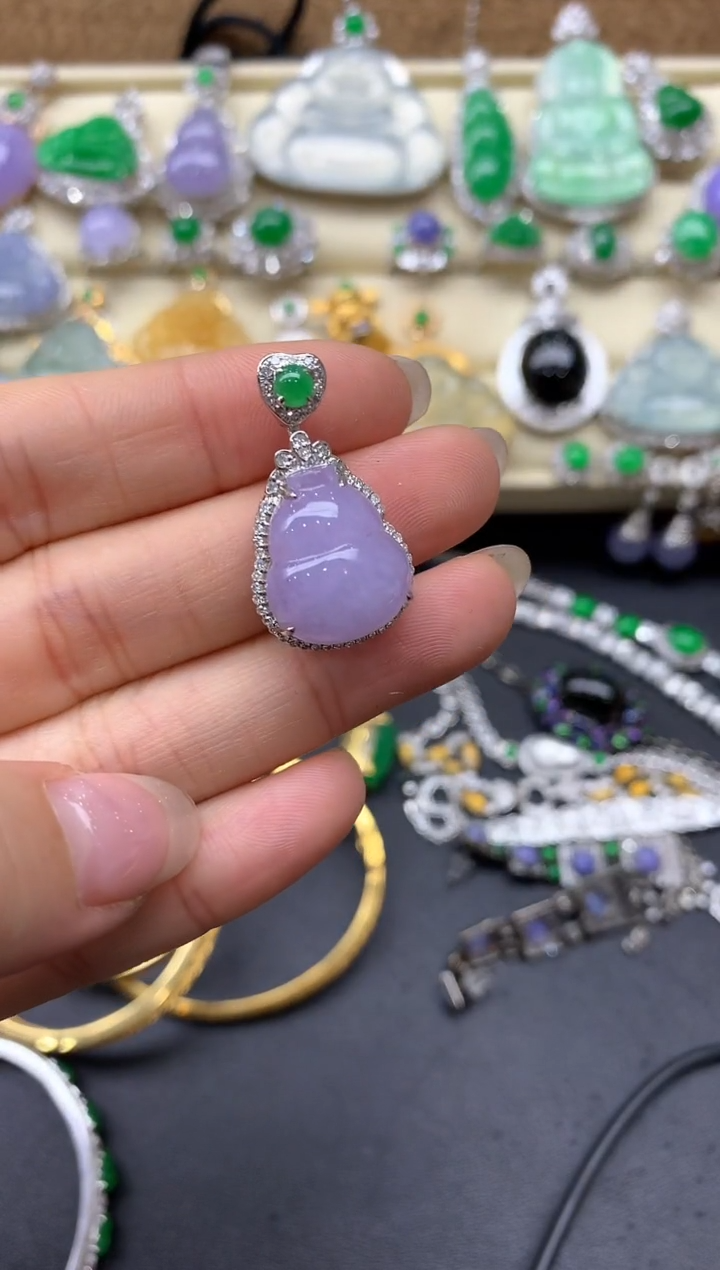 【闪购商品】翡翠颈饰18K金镶嵌522 -中国好珍宝