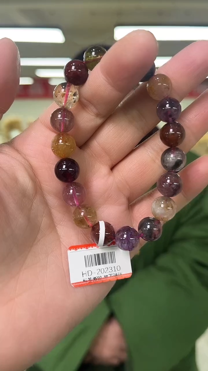 【闪购商品】水晶手链未镶嵌天然多宝极光手串多样性发一10mm