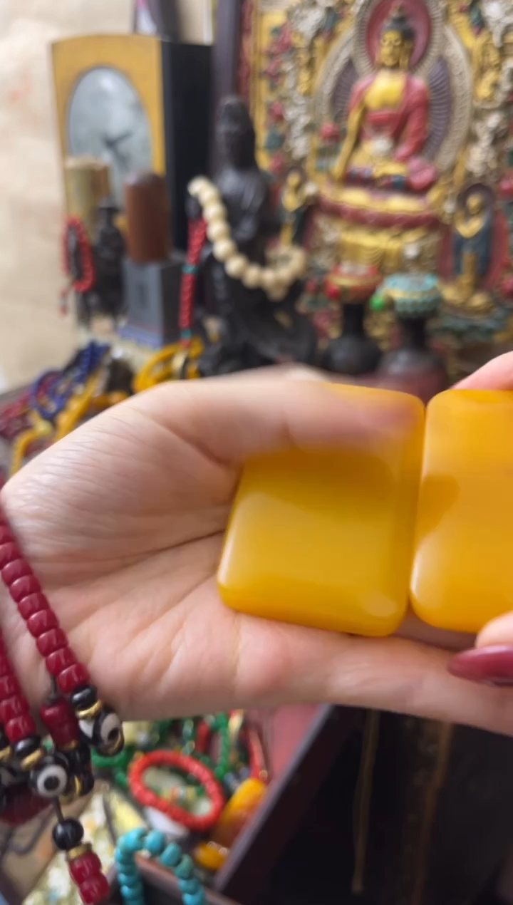 和田玉（黄玉）未镶嵌挂件1