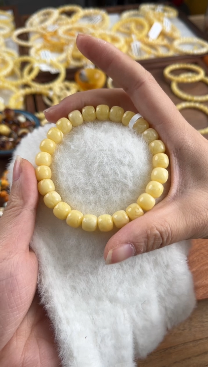 【闪购商品】蜜蜡裸石未镶嵌蜜蜡手串9没品控