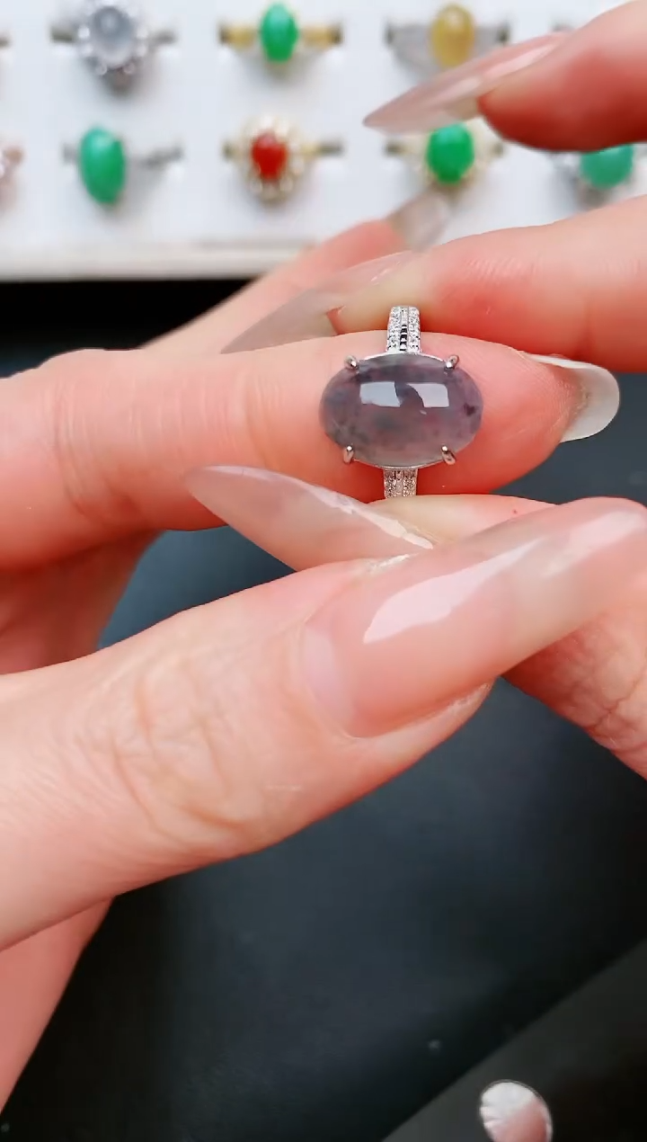 【闪购商品】翡翠戒指银S925镶嵌......