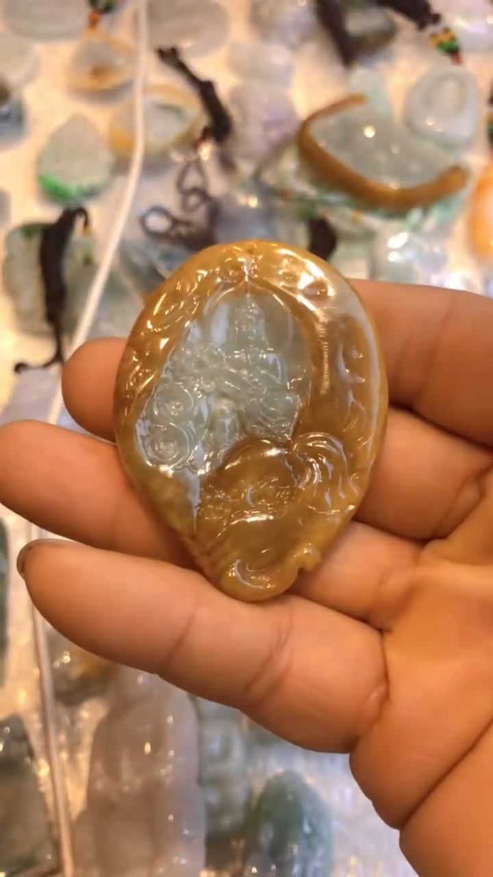 【闪购商品】翡翠吊坠(不含链)未镶嵌普贤