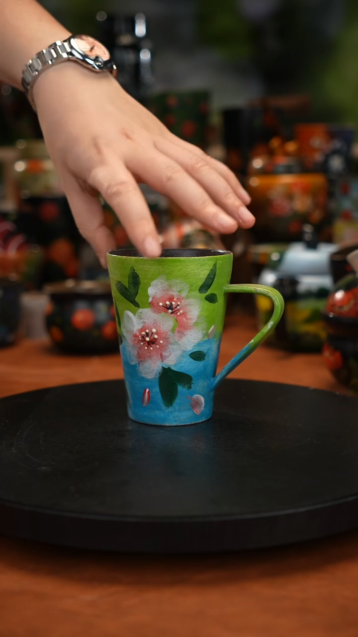 紫砂油画手绘釉 下彩